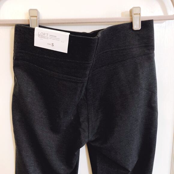LOFT Charcoal Gray Ponte Leggings - Picture 10 of 14
